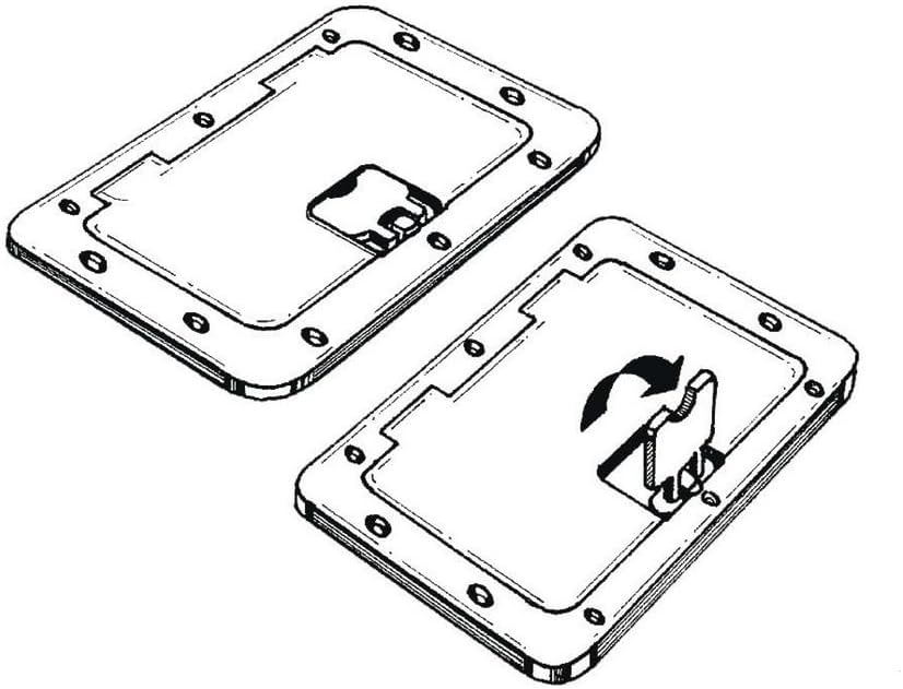 OSCULATI Portello Esterno Bianco 280 x 380 mm CODICE 20.301.00