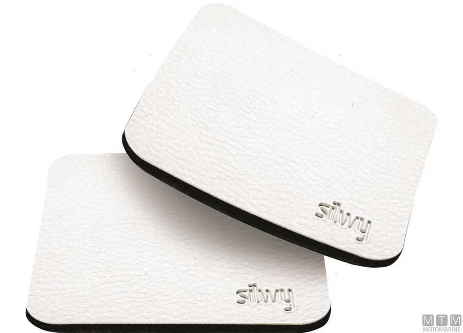 Silwy Set 2 Sottobicchieri Metallici per Bicchieri Magnetici