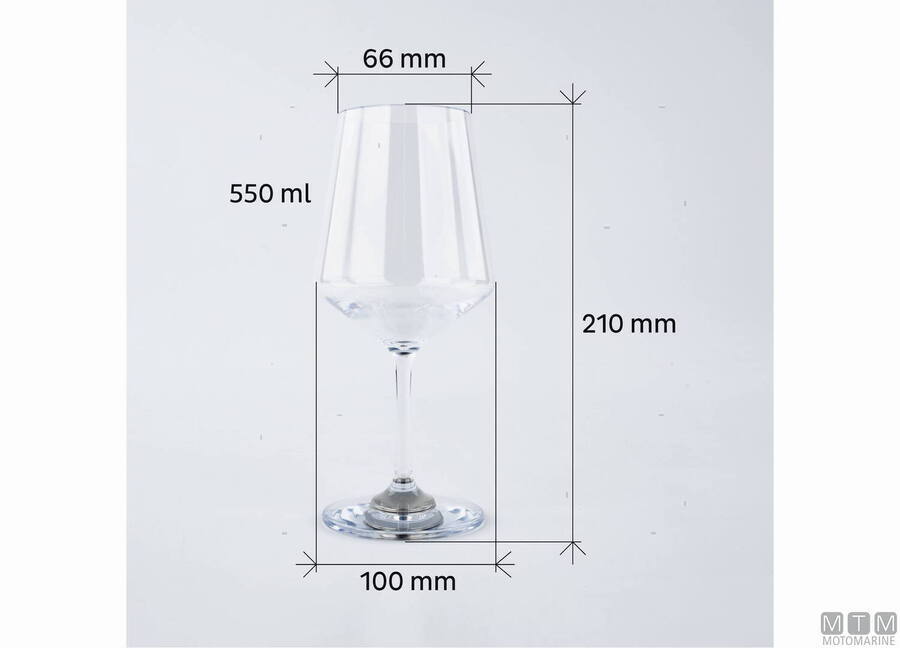 Silwy Set 2 Calici Magnetici Classic da Vino in Plastica 5802670