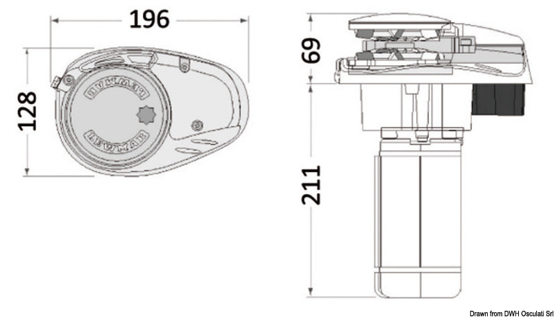 Verricelli salpancore in acciaio inox LEWMAR e ricambi COD 02.534.06
