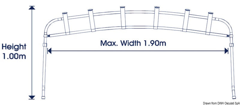Torre portacanne per tendalino COD 41.690.03