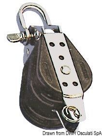 Bozzello sfere 2 pulegge grillo arricavo 6x22 COD 55.031.xx