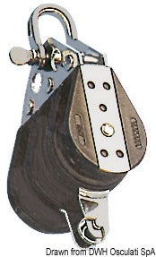 Bozzello sfere 3 pulegge grillo arricavo 6x22 COD 55.033.xx