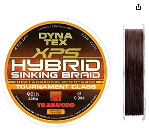 DYNA TEX HYBRID SINKING BRAID 150 Mt.