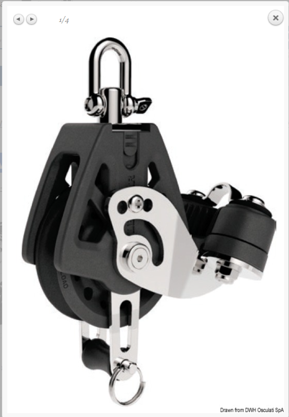 Bozzello Synchro LEWMAR 50 singolo arricavo e strozzatore COD 68.309.51