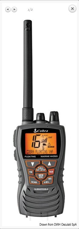 VHF COBRA MARINE MR HH350 COD 29.661.04