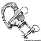 Moschettone in acciaio inox con grillo girevole per spinnaker, drizze ed usi vari COD 09.939.XX