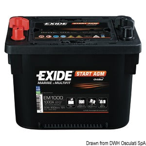Batterie EXIDE 50 Ah Maxxima con tecnologia AGM Avviamento COD 12.406.01