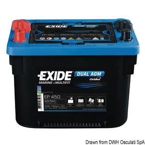 Batterie EXIDE 50 Ah Maxxima con tecnologia AGM Avviamento e Servizi COD 12.406.03