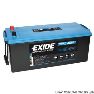 Batteria Exide agm 140 Ah Avviamento e Servizi COD 12.412.03