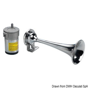 Tromba cromata 1 corno 12 V COD 21.442.12