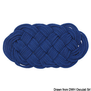 Zerbino nylon 60 x 32 cm blu COD 23.907.21