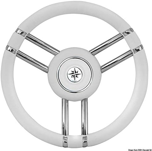 Volante Apollo inox+poliuretano Ø 350 mm COD 45.178.13