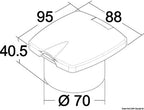 OSCULATI Doccetta Boris Bianca Tubo PVC 2,5 m