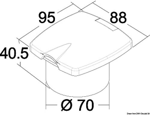 OSCULATI Doccetta Boris Bianca Tubo PVC 2,5 m