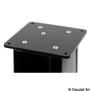 Gamba tavolo Dudge 77 square elettrica in alluminio COD 48.731.12