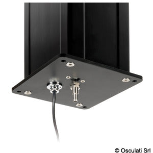 Gamba tavolo Dudge 77 square elettrica in alluminio COD 48.731.12