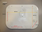 OSCULATI Portello Esterno Bianco 280 x 380 mm CODICE 20.301.00