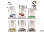 Silwy Set 6 Bicchieri Magnetici Multicolour in Plastica 5802610