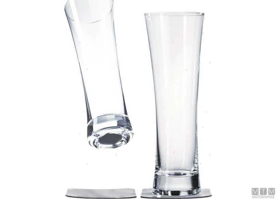 Silwy Set 2 Calici Magnetici da Birra in Cristallo 5802622