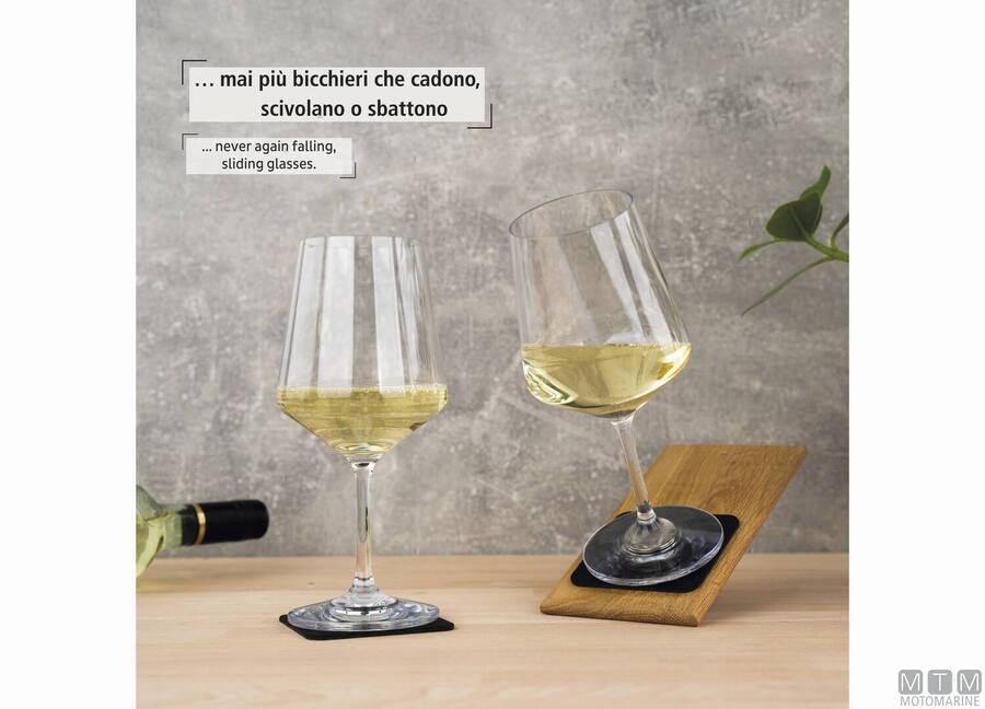 Silwy Set 2 Calici Magnetici Classic da Vino in Plastica 5802670