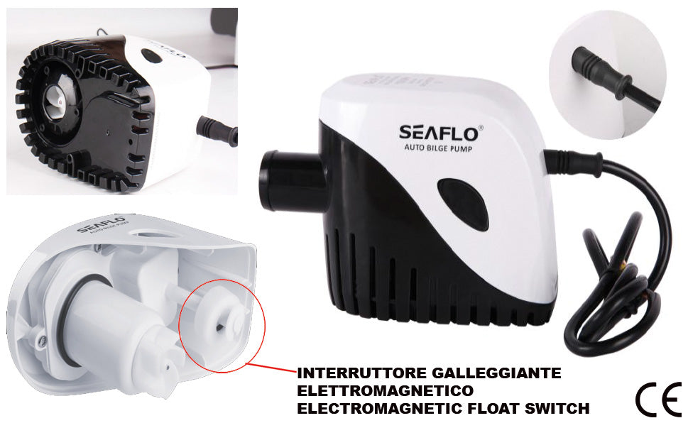 POMPA DI SENTINA AUTOMATICA CON GALLEGGIANTE ELETTROMAGNETICO