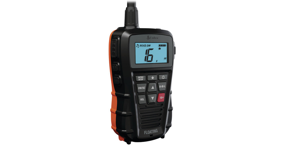 COBRA VHF PORTATILE COBRA BLUEBOUND 150E GALLEGGIANTE