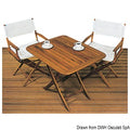 Tavolo pieghevole regolabile ARC in teak COD 71.305.75 COD 71.305.76