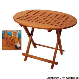 Tavolo pieghevole ovale ARC in teak COD 71.306.15