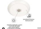 Set 2 Piatti Magnetici in Porcellana COD 5802656