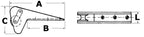 Musone per ancore Bruce e Trefoil® COD 01.343.10