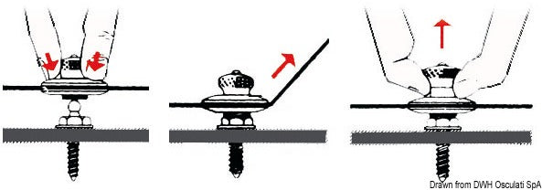 Blister 5 bottoni femmina Loxx 15 mm COD 10.440.50