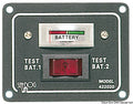 Pannellino tester per 2 batterie COD 14.100.02