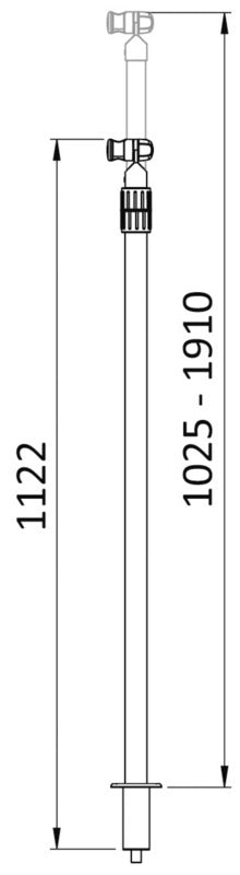 Asta telescopica per doccia (serie 15.480.xx) COD 15.480.20