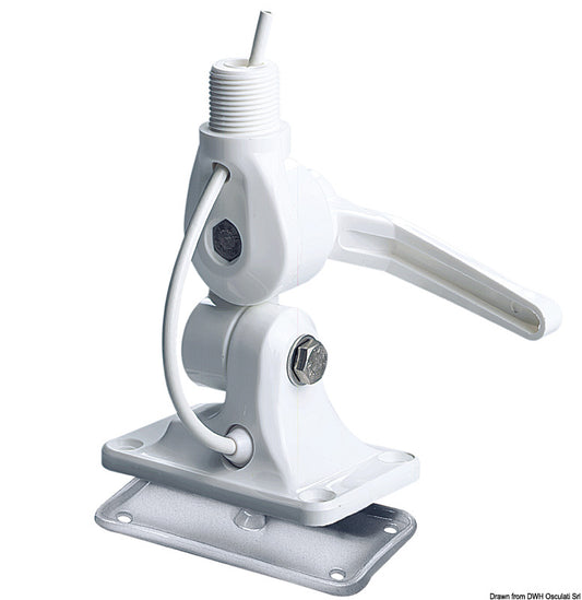 Base GLOMEX con passacavo incorporato consigliata per RA1201 COD 29.133.00