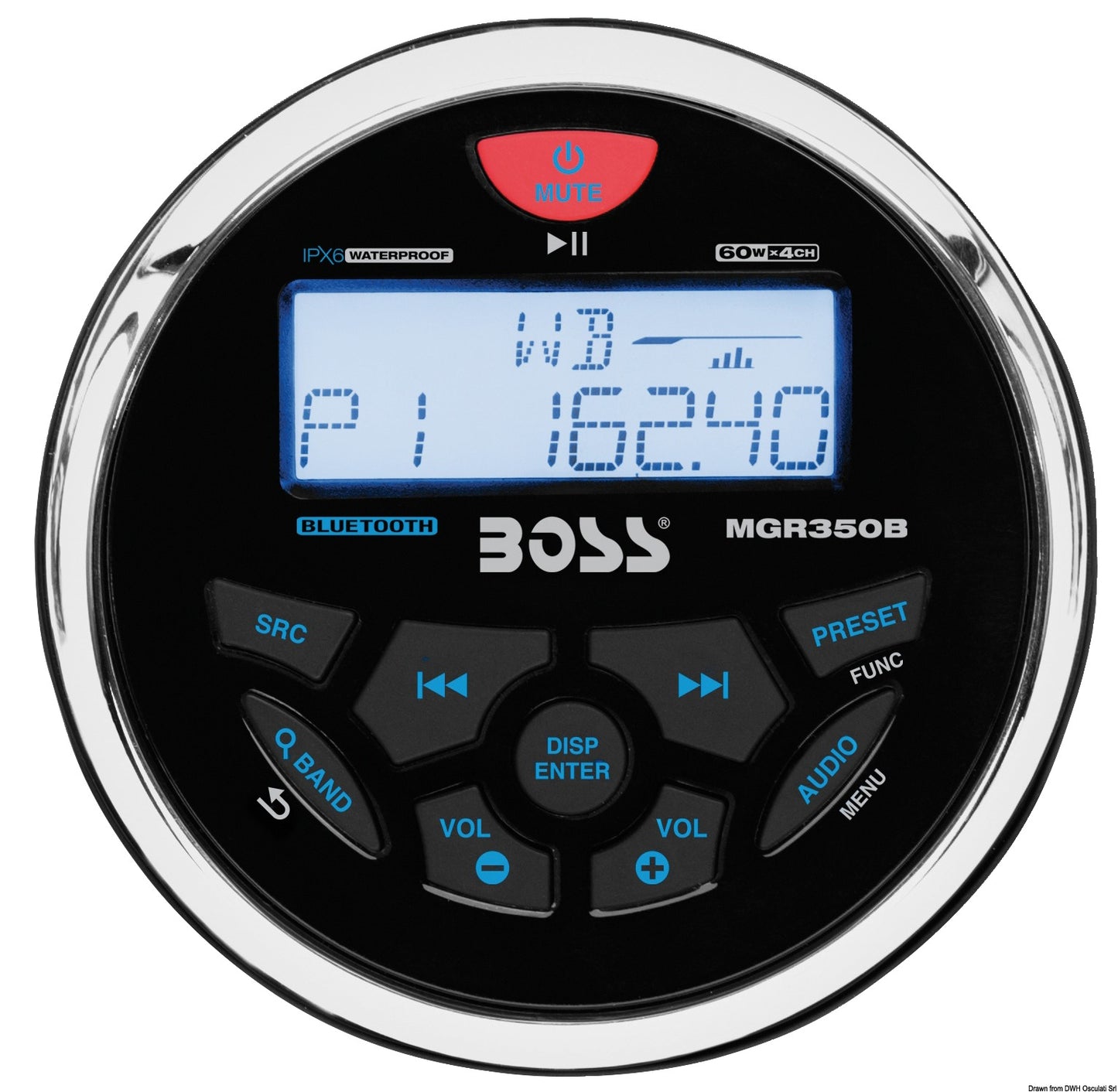 Radio FM/AM/Bluetooth/USB/MP3 da cruscotto BOSS COD 29.530.05