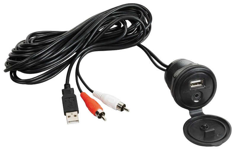 Cavo ausiliare USB-AUX con frontalino stagno COD 29.530.08