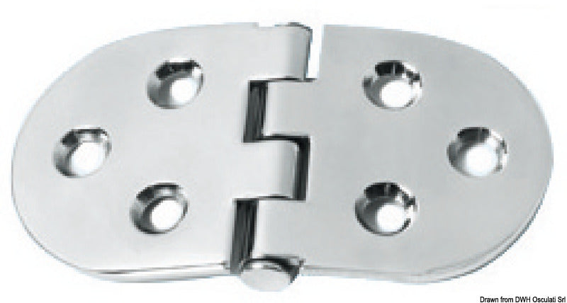 Cerniera inox 110x60 mm COD 38.455.01