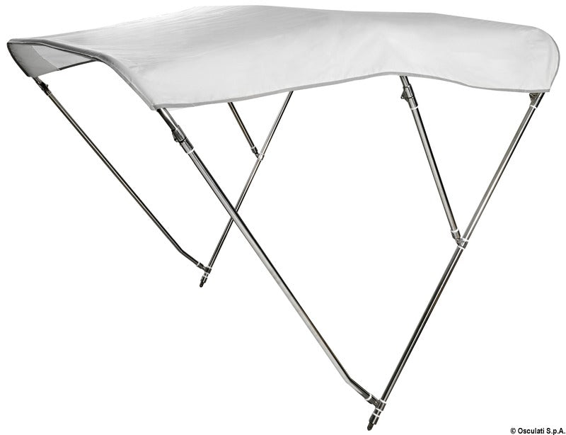 Tendalino 3 archi Inox alto cm 185/195 bianco COD 46.920.03