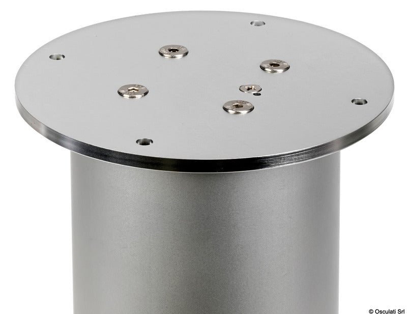 Gamba tavolo Dudge 77 rotonda elettrica in alluminio COD  48.733.12
