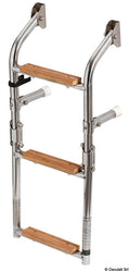 Scaletta inox/legno 3 gradini COD 49.566.03
