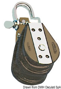 Bozzello sfere 2 pulegge grillo 6x22 COD 55.030.xx