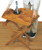 Tavolo asportabile ARC in teak trasformabile in vassoio COD 71.305.40