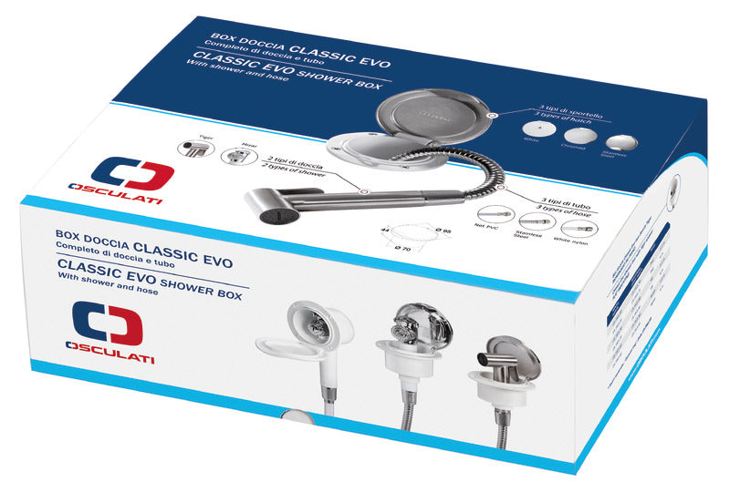 Doccia Classic Evo cromata tubo PVC a parete COD 15.250.09 - 10