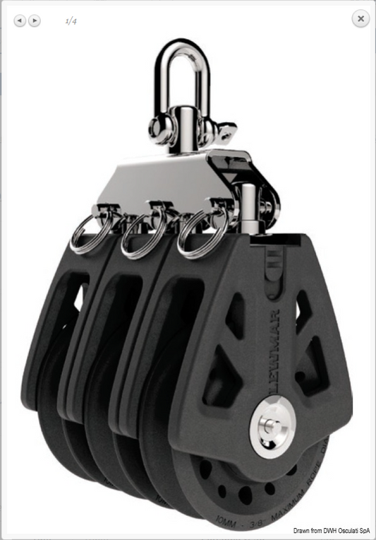 Bozzello Synchro LEWMAR triplo 50 - 60 - 72mm