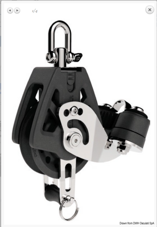 Bozzello Synchro LEWMAR 50 singolo arricavo e strozzatore COD 68.309.51