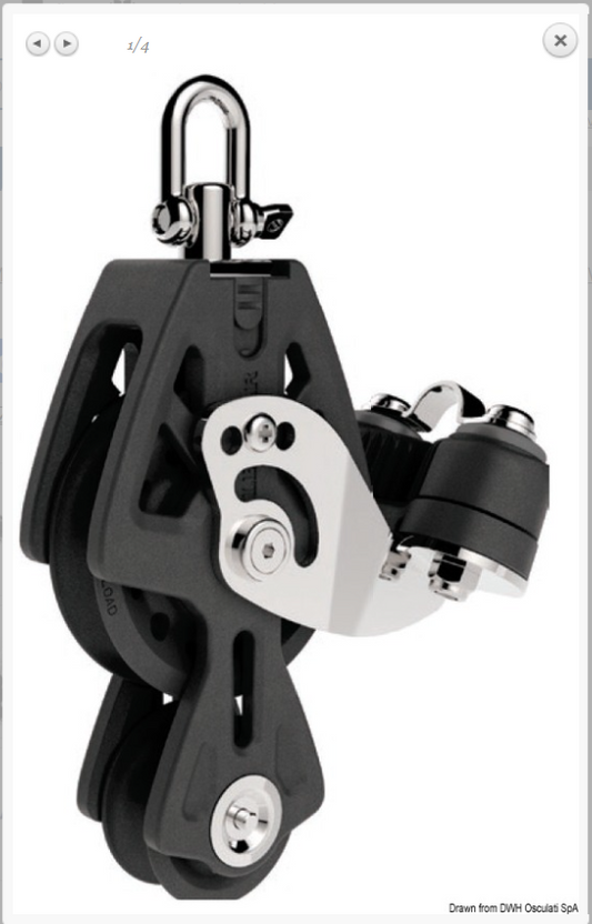 Bozzello Synchro LEWMAR violino strozzatore 50-60-72mm