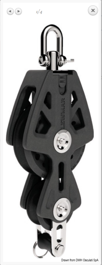 Bozzello Synchro LEWMAR violino arricavo 50-60-72mm