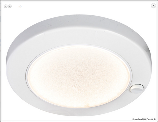 Plafoniera ABS Saturn LED bianca a filo COD 13.833.11