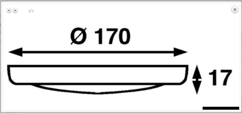 Plafoniera ABS Saturn LED bianca a filo COD 13.833.11